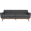 Opal Linen Tufted Sofa, Slate Grey - Accent Seating - 1 - thumbnail