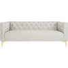 Florentino Tufted Sofa, Grey - Accent Seating - 1 - thumbnail