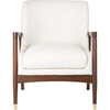 Flannery Mid-Century Accent Chair, Cream - Nursery Chairs - 1 - thumbnail