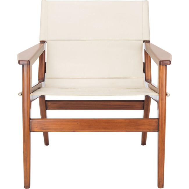 Culkin Leather Sling Chair, White