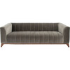Dixie Channel Tufted Sofa, Grey - Accent Seating - 1 - thumbnail