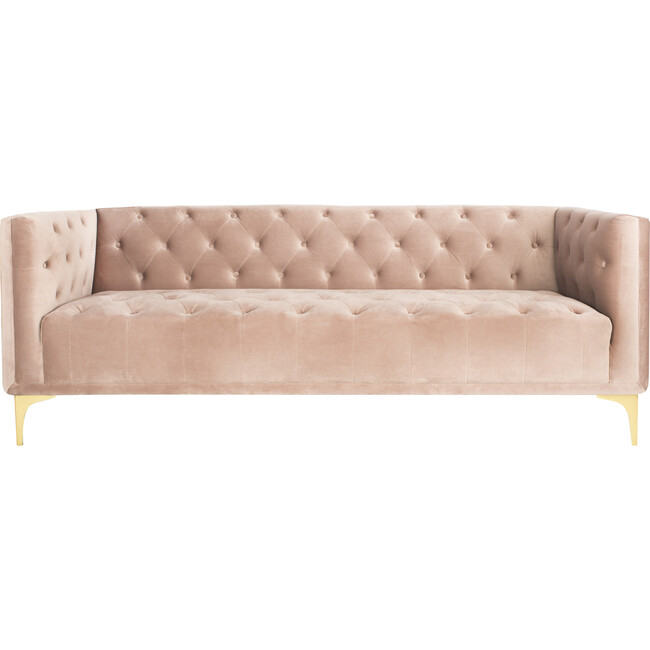 Florentino Tufted Sofa, Dusty Rose