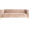 Florentino Tufted Sofa, Dusty Rose - Accent Seating - 1 - thumbnail