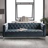 Florentino Tufted Sofa, Dusty Blue - Accent Seating - 2 - thumbnail