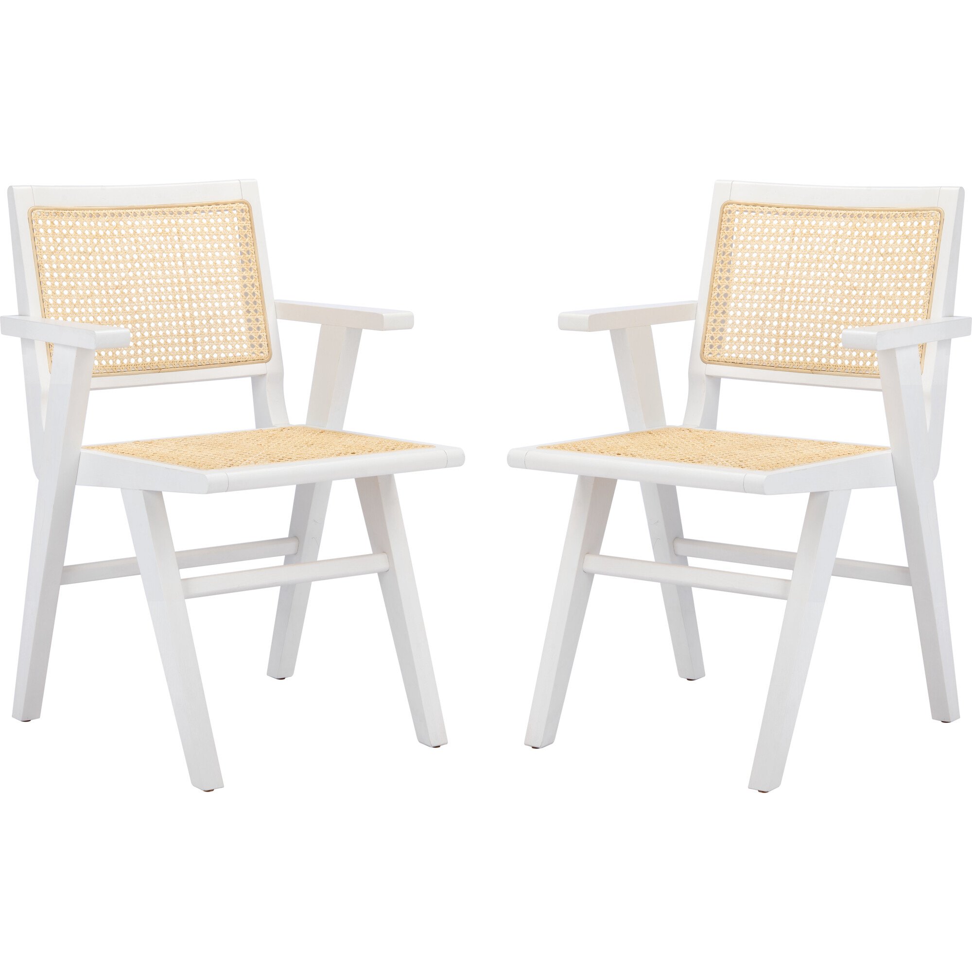 Hattie french cane online dining chair