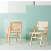 Set of 2 Hattie French Cane Arm Chair, Natural - Accent Seating - 2