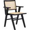 Set of 2 Hattie French Cane Arm Chair, Black - Accent Seating - 4
