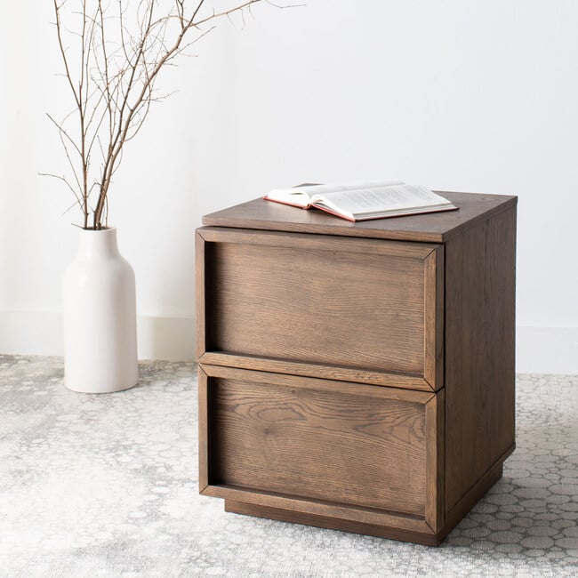 Zeus 2 Drawer Nightstand, Natural - Nightstands - 3