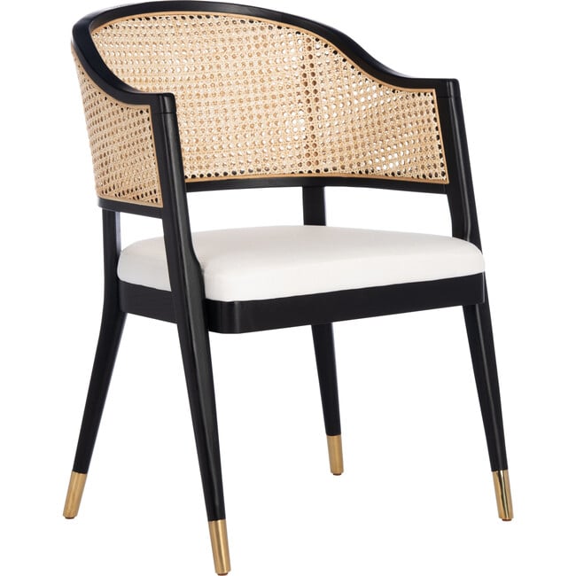 Rogue Rattan Accent Chair, Black - Accent Seating - 3