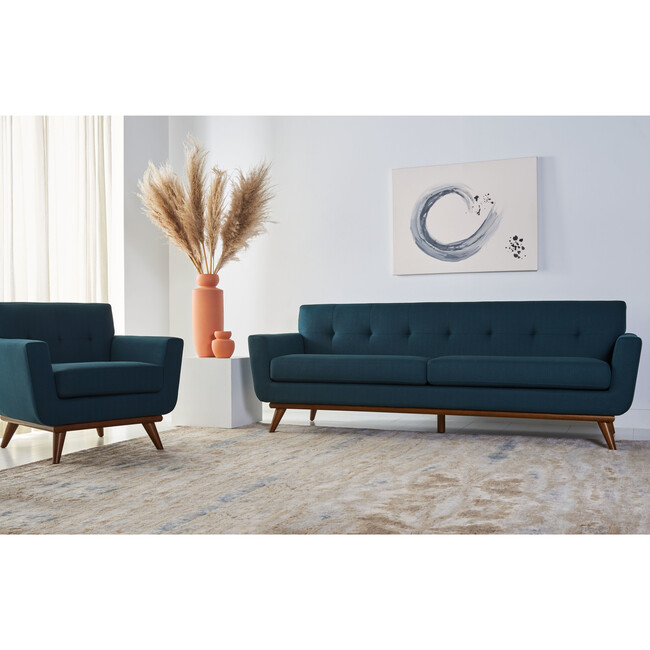 Opal Linen Tufted Sofa, Teal - Accent Seating - 3