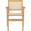 Set of 2 Hattie French Cane Arm Chair, Natural - Accent Seating - 3