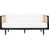 Helena French Cane Daybed, Black/Ivory - Accent Seating - 1 - thumbnail