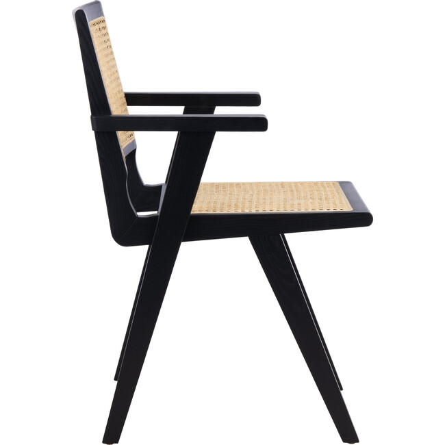Set of 2 Hattie French Cane Arm Chair, Black - Accent Seating - 5