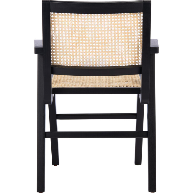 Set of 2 Hattie French Cane Arm Chair, Black - Accent Seating - 6