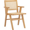 Set of 2 Hattie French Cane Arm Chair, Natural - Accent Seating - 4