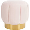 Maxine Channel Tufted Ottoman, Pink - Accent Tables - 1 - thumbnail