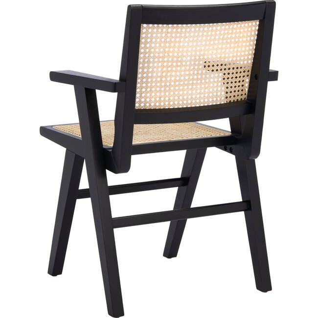 Set of 2 Hattie French Cane Arm Chair, Black - Accent Seating - 7