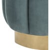 Maxine Channel Tufted Otttoman, Forest Green - Ottomans - 3