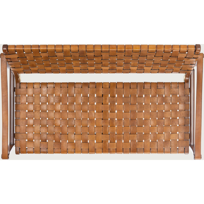 Dilan Leather Loveseat, Brown - Nursery Chairs - 5