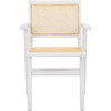 Set of 2 Hattie French Cane Arm Chair, White - Accent Seating - 3 - thumbnail
