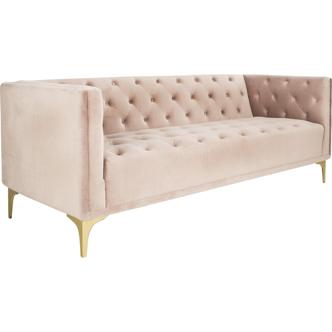 Florentino Tufted Sofa, Dusty Rose - Accent Seating - 3