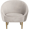 Razia Channel Tufted Chair, Pale Taupe - Accent Seating - 1 - thumbnail