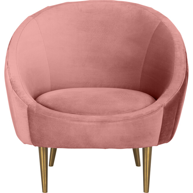 Razia Channel Tufted Chair, Dusty Rose