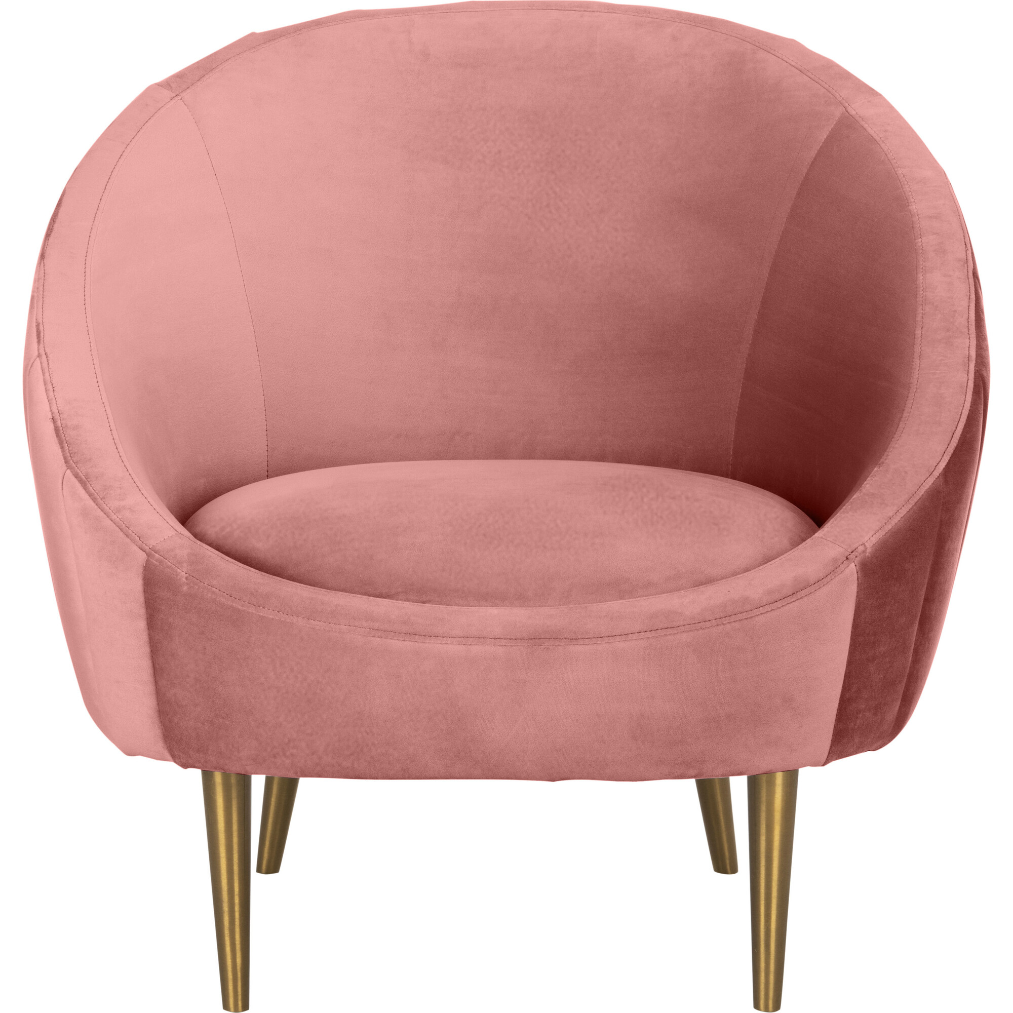Razia Channel Tufted Chair, Dusty Rose - Accent Seating - 1