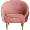 Razia Channel Tufted Chair, Dusty Rose - Accent Seating - 1 - thumbnail