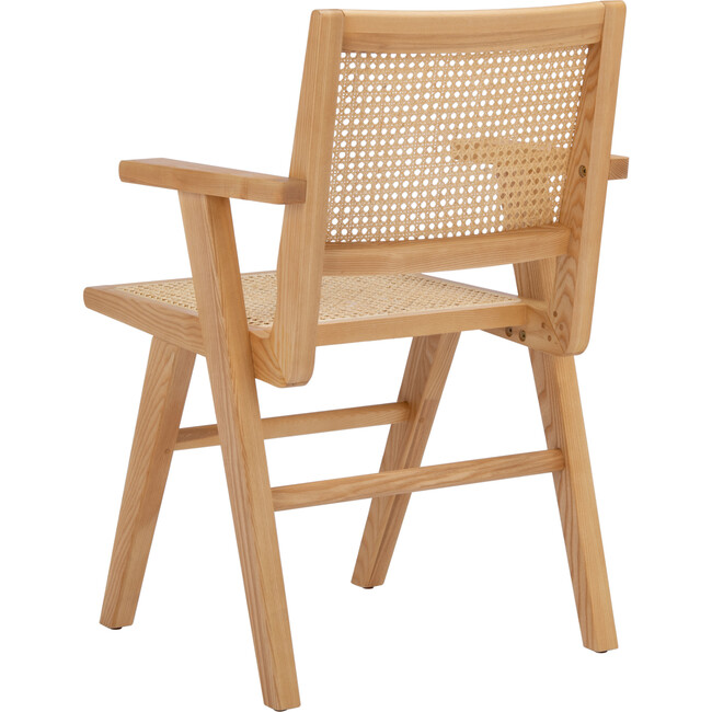 Set of 2 Hattie French Cane Arm Chair, Natural - Accent Seating - 7