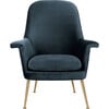 Aimee Velvet Armchair, Navy - Accent Seating - 1 - thumbnail