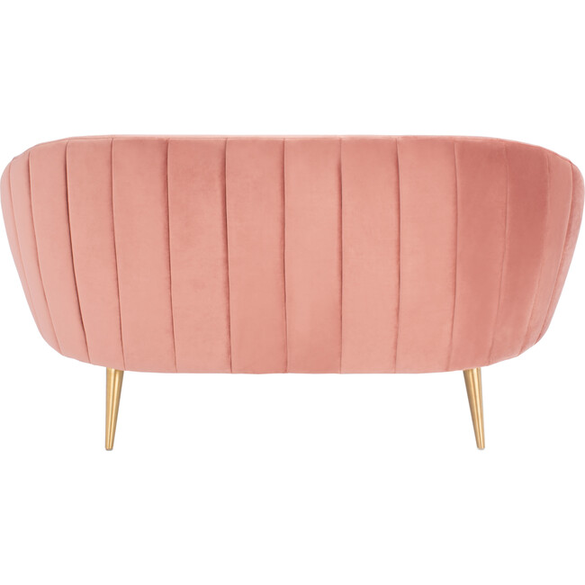 Razia Channel Tufted Loveseat, Dusty Rose - Accent Seating - 5