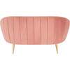 Razia Channel Tufted Loveseat, Dusty Rose - Accent Seating - 5