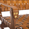 Dilan Leather Loveseat, Brown - Nursery Chairs - 7