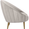 Razia Channel Tufted Chair, Pale Taupe - Accent Seating - 3