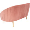 Razia Channel Tufted Loveseat, Dusty Rose - Accent Seating - 6