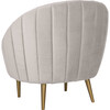 Razia Channel Tufted Chair, Pale Taupe - Accent Seating - 4 - thumbnail