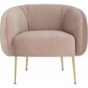 Alena Poly Blend Accent Chair, Mauve - Nursery Chairs - 1 - thumbnail