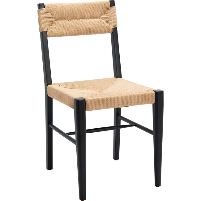 Set of 2 Cody Rattan Chair, Black - Accent Seating - 5