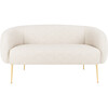 Alena Poly Blend Loveseat, Off White - Nursery Chairs - 1 - thumbnail