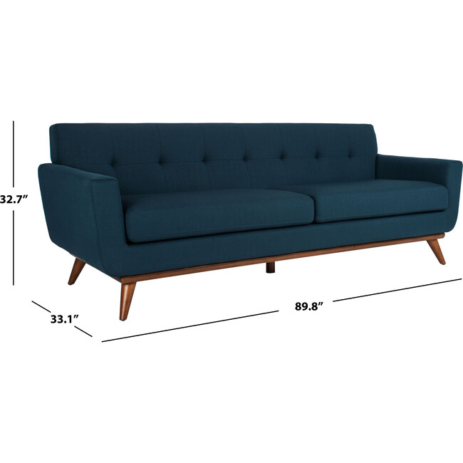 Opal Linen Tufted Sofa, Teal - Accent Seating - 9