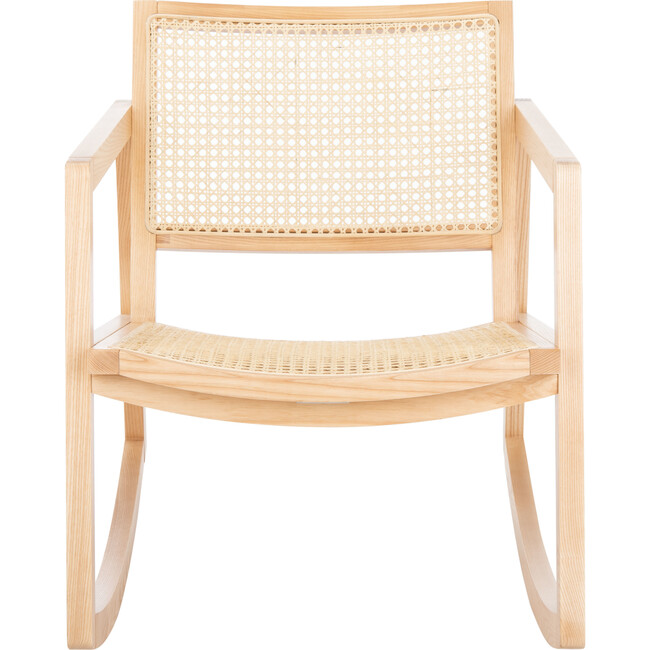 Perth Rattan Rocking Chair, Natural - Nursery Chairs - 1