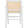 Set of 2 Hattie French Cane Arm Chair, White - Accent Seating - 6