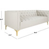 Florentino Tufted Sofa, Grey - Accent Seating - 8