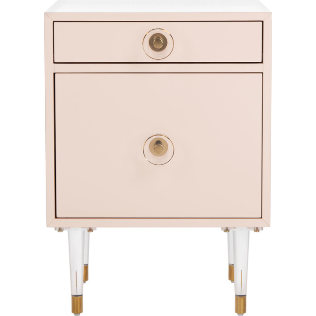 Harry 2-Drawer Side Table, Pink