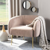 Alena Poly Blend Accent Chair, Mauve - Nursery Chairs - 2