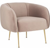 Alena Poly Blend Accent Chair, Mauve - Nursery Chairs - 3