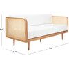 Helena French Cane Daybed, Natural/Ivory - Accent Seating - 8