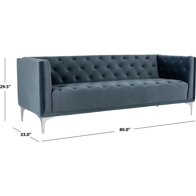 Florentino Tufted Sofa, Dusty Blue - Accent Seating - 9