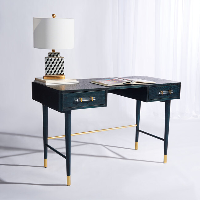 Raelynn Mid-Century Desk, Navy - Desks - 2